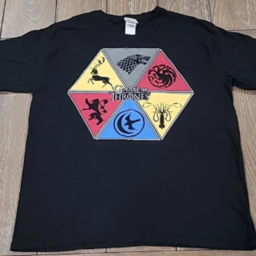 HBO Game Of Thrones Black Short Sleeve T-Shirt Size L